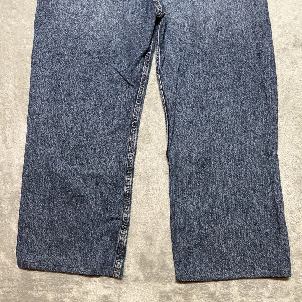 Levi's 565 Loose Straight Fit Jeans Men's 40x27 (Tagged 40x30) Blue Altered‎